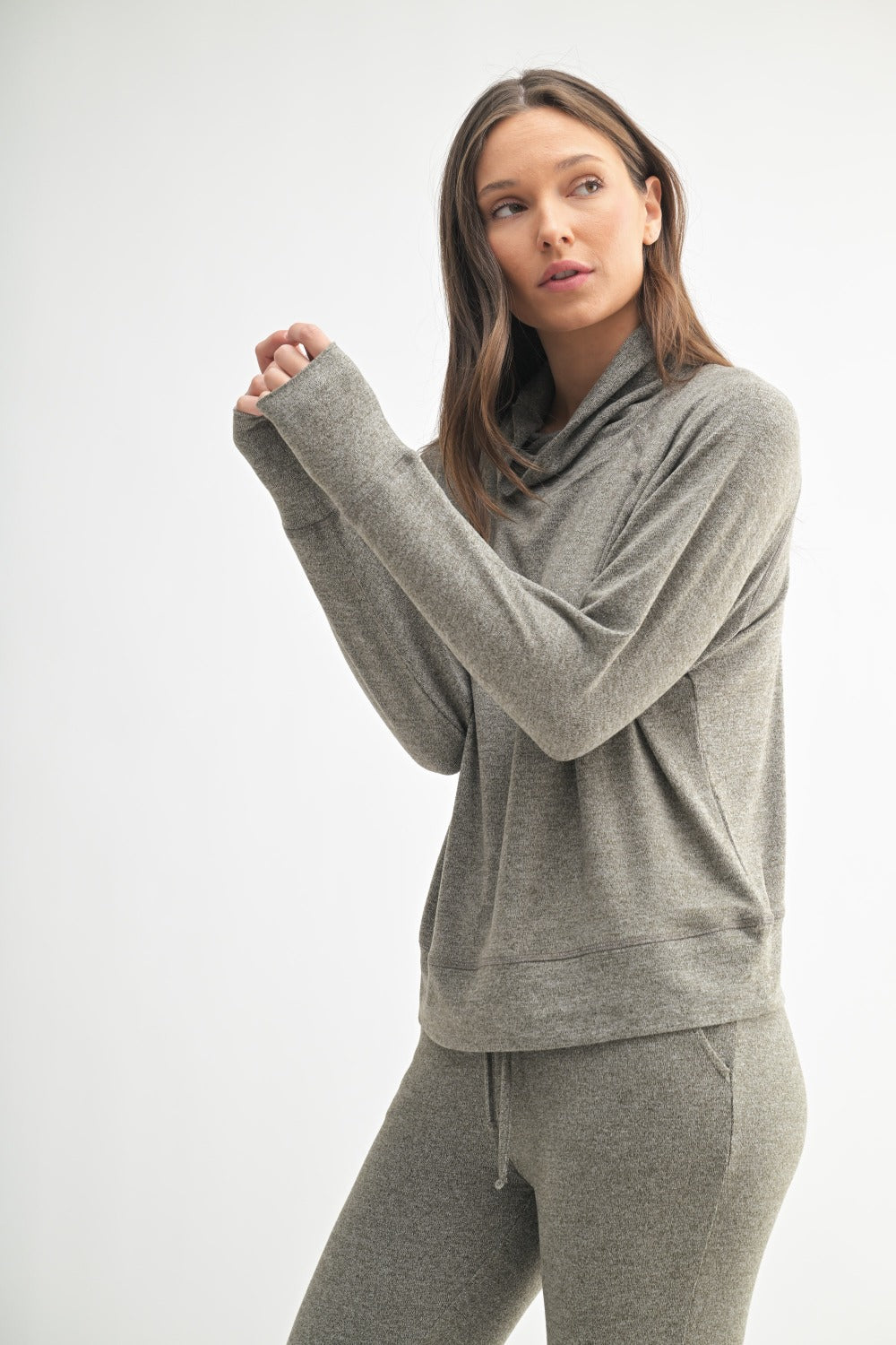 Hacci Cowl Neck Pullover